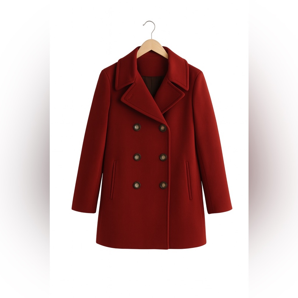 Calvin Klein Crimson Pea Coat
